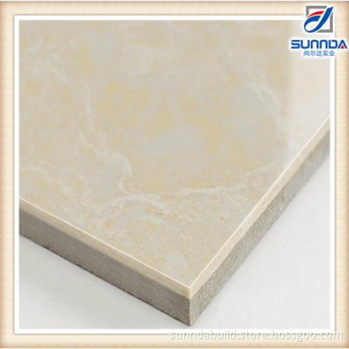 Super White Nano Mirrored Golden Yellow Kitchen Bathroom Polished porcelain double layer floor tiles